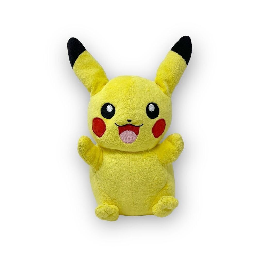 Pikachu Plush Stuffed Toy Talking Light Up Pokemon Tomy 2017 Ears Movable 10"